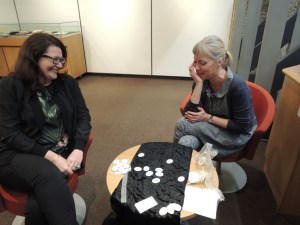 playing conversation at Barbican Library Saturday 18th April