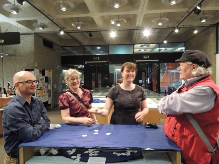 playing conversation in Barbican Library Tuesday 14th April